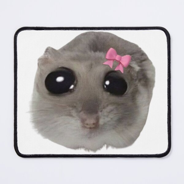Item preview, 'i'm just a girl' Crying Hamster designed and sold by Lumiere-Petals.