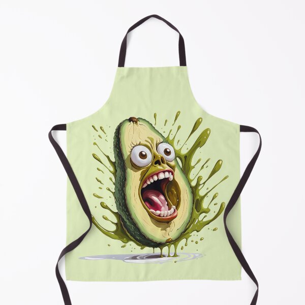 Item preview, Crazy Screaming Avocado Funny Caricature Green designed and sold by ShaViArt.