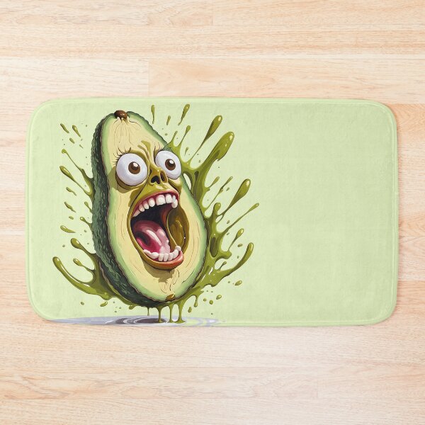 Item preview, Crazy Screaming Avocado Funny Caricature Green designed and sold by ShaViArt.