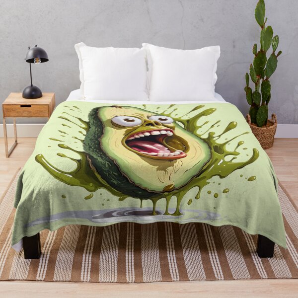 Item preview, Crazy Screaming Avocado Funny Caricature Green designed and sold by ShaViArt.