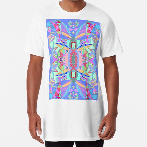 The earth song of leaves -blue Long T-Shirt