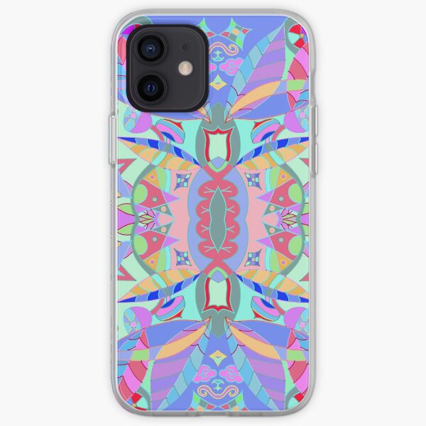 The earth song of leaves -blue iPhone Soft Case