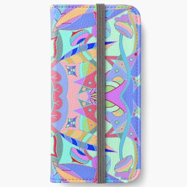 The earth song of leaves -blue iPhone Wallet