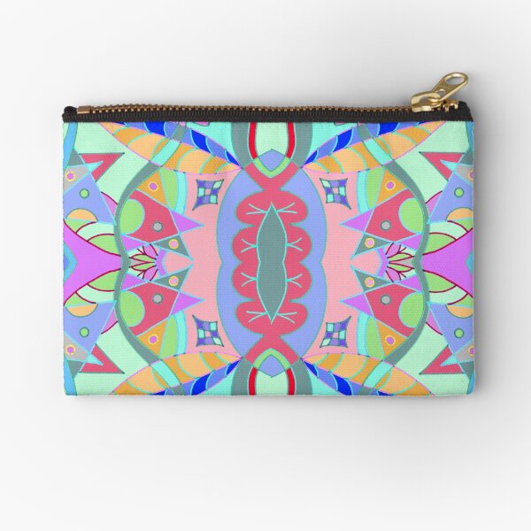 The earth song of leaves -blue Zipper Pouch