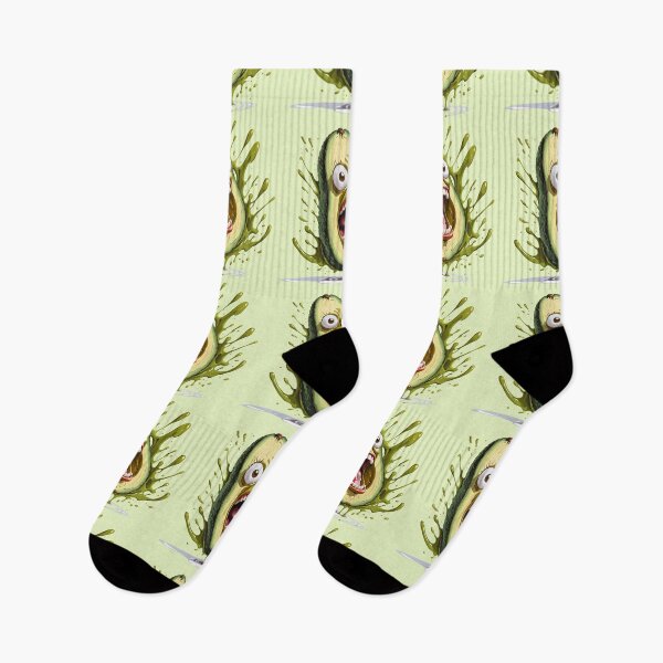 Item preview, Crazy Screaming Avocado Funny Caricature Green designed and sold by ShaViArt.