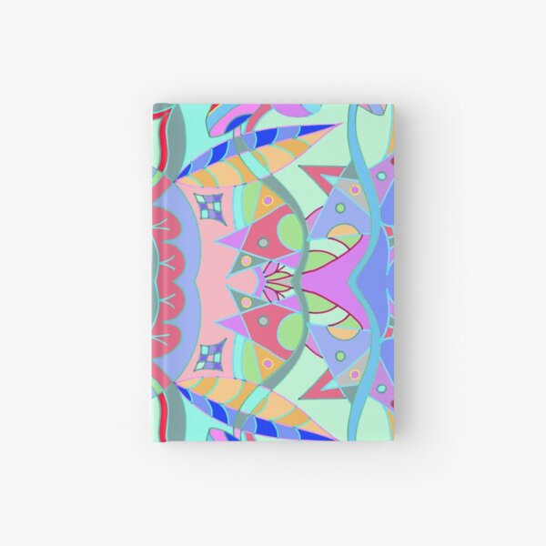 The earth song of leaves -blue Hardcover Journal