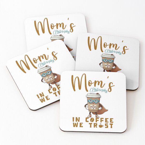 Item preview, In Coffee We Trust - Mom's  fun Philosophy Artwork by EgyApe designed and sold by egyape ⭐⭐⭐⭐⭐.