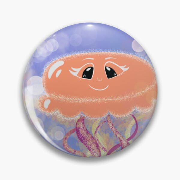 Item preview, Kawaii Qualle Jellyfish Kunst Illustration Bild Design designed and sold by Sarahtangermann.