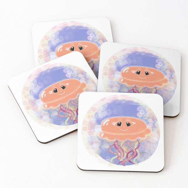 Item preview, Kawaii Qualle Jellyfish Kunst Illustration Bild Design designed and sold by Sarahtangermann.