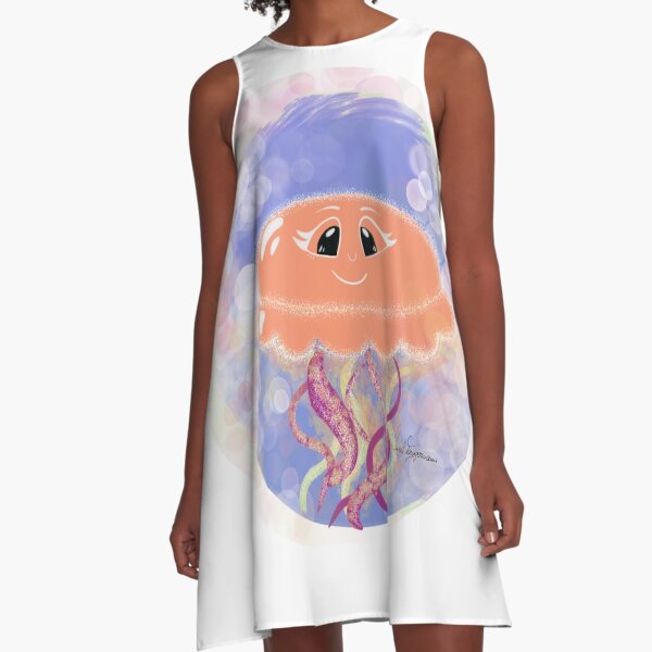 Artikel-Vorschau von Kawaii Qualle Qualle Kunst Illustration Bild Design, designt und verkauft von SarahsArt3.