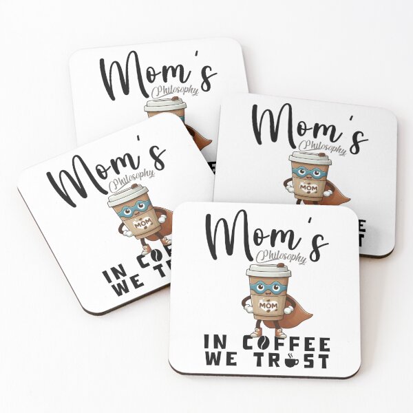 Item preview, In Coffee We Trust - A Mom's Future Philosophy Design by EgyApe designed and sold by egyape ⭐⭐⭐⭐⭐.