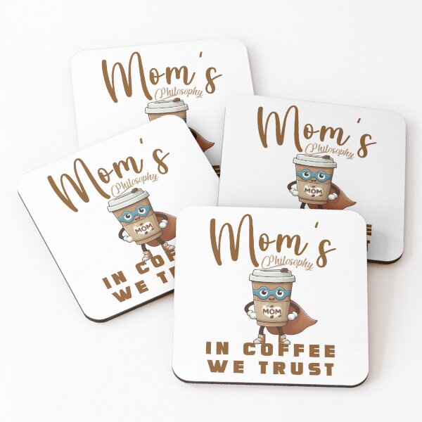 Item preview, In Coffee We Trust - A Mom's Wisdom Design by EgyApe designed and sold by egyape ⭐⭐⭐⭐⭐.