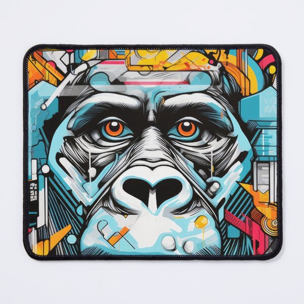 Item preview, Gorilla Cartoon Wallart Graffiti Geometry designed and sold by Toms Tee.