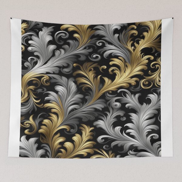 Item preview, Black pattern in gold designed and sold by saly55887.