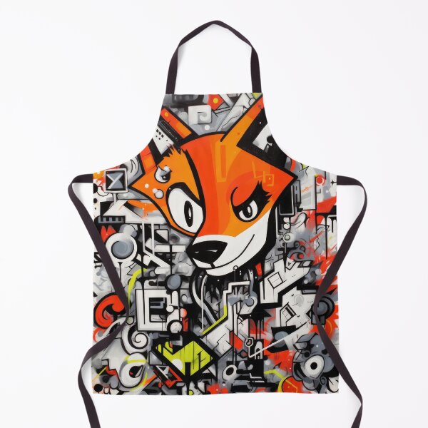 Item preview, Fox Cartoon Wallart Graffiti Geometry designed and sold by Toms Tee.