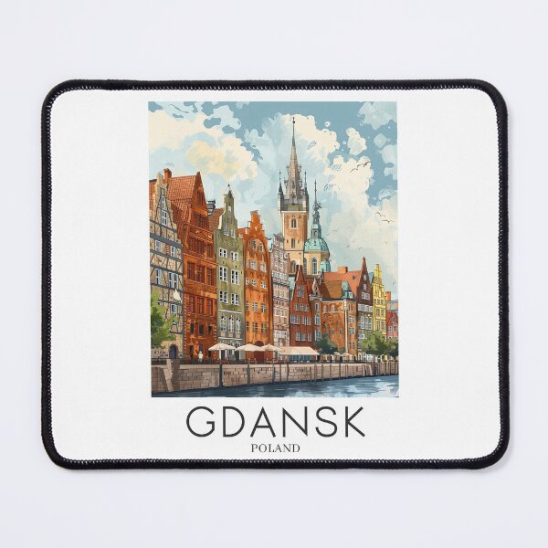Item preview, A Pop Art Travel Print of Gdansk - Poland designed and sold by StudioRedKoala.