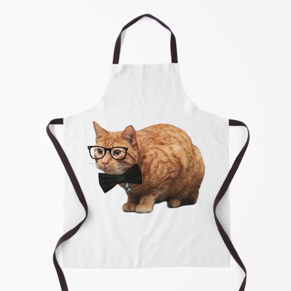 Item preview, A Working Cat Wearing Black Bowtie and Glasses Funny Silly Orange Tabby Cat designed and sold by julyperson.