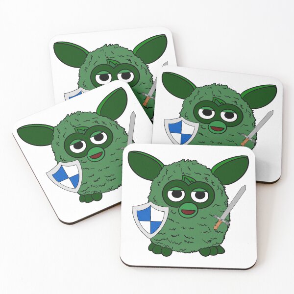 Item preview, Forest Green Knight Furby designed and sold by Animals-by-JB.