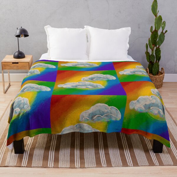 Item preview, Mixed Media Clouds and Rainbow designed and sold by StarlitFirefly.