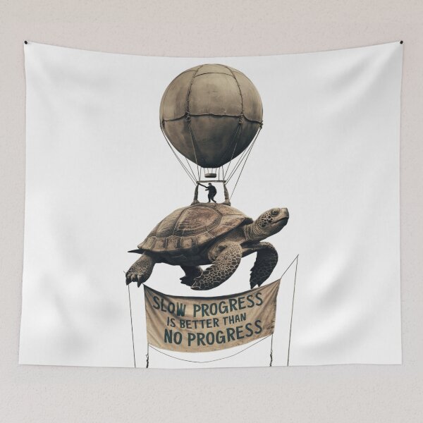 Item preview, Turtle - Slow progress is better than no progress designed and sold by 123ks.