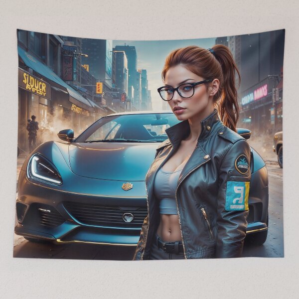 Item preview, Urban Warrior Carla Rey in Action designed and sold by Samantha AI Artist.