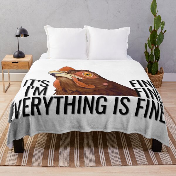 Item preview, It's Fine I'm Fine Everything is Fine Chicken designed and sold by Moon Dog Art.