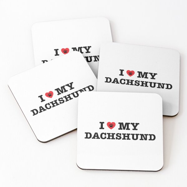 Item preview, I Love My Dachshund designed and sold by imaginarystory.
