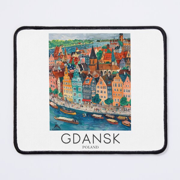 Item preview, A Pop Art Travel Print of Gdansk - Poland designed and sold by StudioRedKoala.