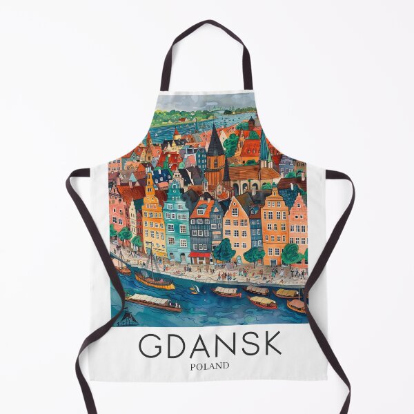 Item preview, A Pop Art Travel Print of Gdansk - Poland designed and sold by StudioRedKoala.