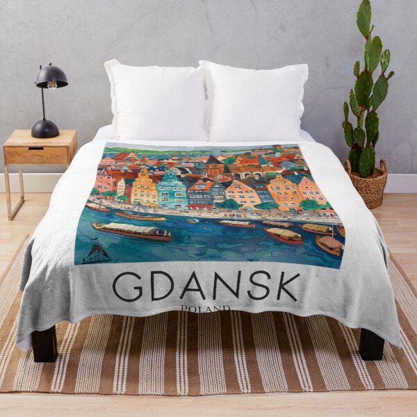 Item preview, A Pop Art Travel Print of Gdansk - Poland designed and sold by StudioRedKoala.
