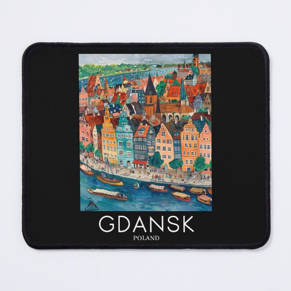 Item preview, A Pop Art Travel Print of Gdansk - Poland designed and sold by StudioRedKoala.