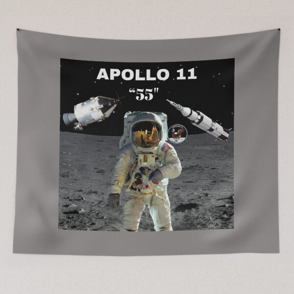 Item preview,  "Celebrate 55 Years of Apollo 11: Iconic Moon Landing Anniversary Tribute" designed and sold by Mrpalaad.