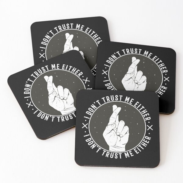 Item preview, Very Cool Looking I Don't Trust Me Either Crossed Fingers designed and sold by DrawHandArt.