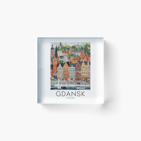 Item preview, A Pop Art Travel Print of Gdansk - Poland designed and sold by StudioRedKoala.