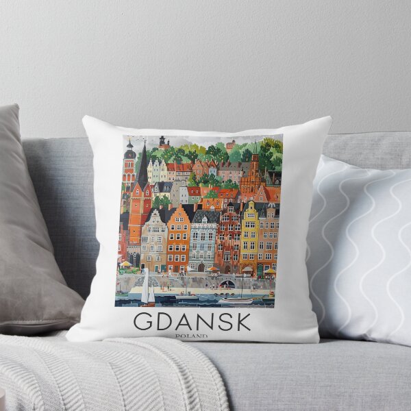 Item preview, A Pop Art Travel Print of Gdansk - Poland designed and sold by StudioRedKoala.