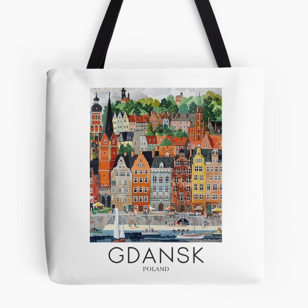 Item preview, A Pop Art Travel Print of Gdansk - Poland designed and sold by StudioRedKoala.