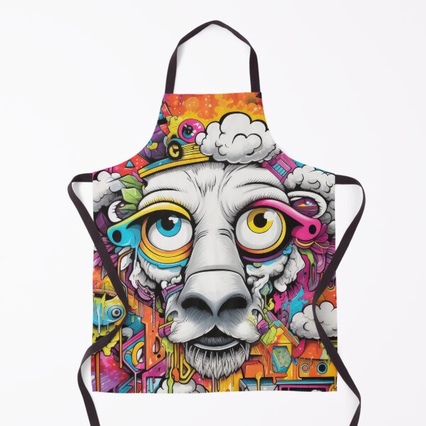 Item preview, Sheep Wallart Graffiti abstract designed and sold by Toms Tee.