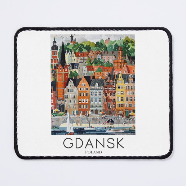 Item preview, A Pop Art Travel Print of Gdansk - Poland designed and sold by StudioRedKoala.