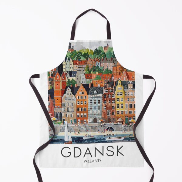 Item preview, A Pop Art Travel Print of Gdansk - Poland designed and sold by StudioRedKoala.