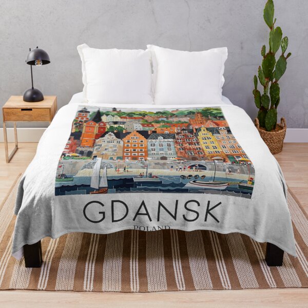 Item preview, A Pop Art Travel Print of Gdansk - Poland designed and sold by StudioRedKoala.