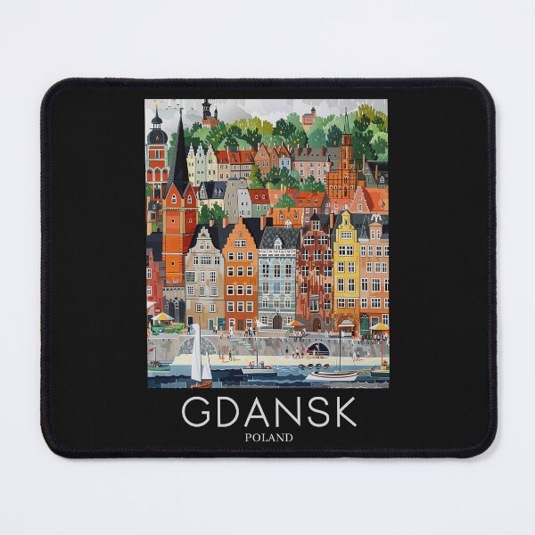 Item preview, A Pop Art Travel Print of Gdansk - Poland designed and sold by StudioRedKoala.