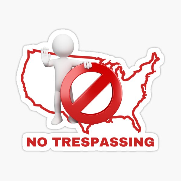 Item preview, NO TRESPASSING designed and sold by Surf-and-Sky.
