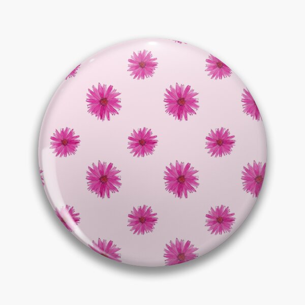 Item preview, Simply Gerberas: Pink half drop watercolor flowers designed and sold by Rebecca Hunter.
