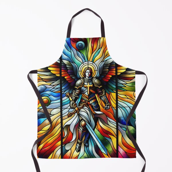 Item preview, Stained Glass Saint Micheal designed and sold by foilhat.