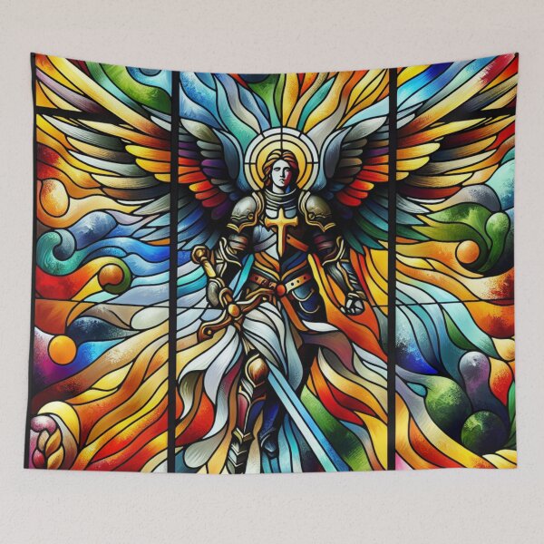Item preview, Stained Glass Saint Micheal  designed and sold by foilhat.