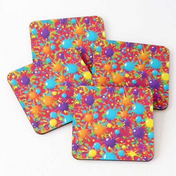 Item preview, Joyous Carnival Splatter Celebration Pattern designed and sold by Tom-Johnson.