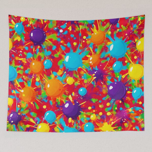 Item preview, Joyous Carnival Splatter Celebration Pattern designed and sold by Tom-Johnson.