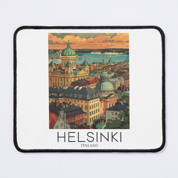 Item preview, A Pop Art Travel Print of Helsinki - Finland  designed and sold by StudioRedKoala.