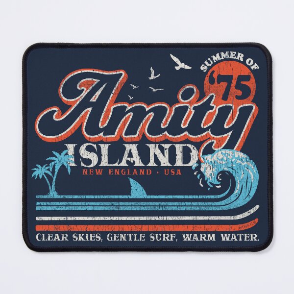 Item preview, Amity Island Retro Worn Out (Universal © UCS LLC) designed and sold by Alema Art.