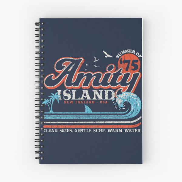 Item preview, Amity Island Retro Worn Out (Universal © UCS LLC) designed and sold by Alema Art.